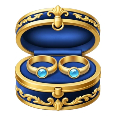 Couple of ring in box sticker