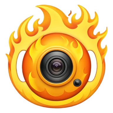 Web Cam on FIRE sticker