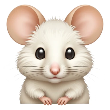 A desert mouse in white and cute sticker