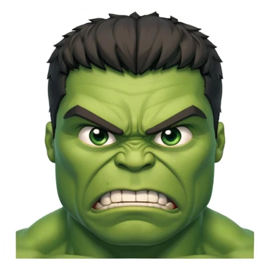 Hulk  angry  character face only front face different sticker