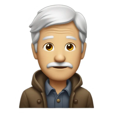 Old man in love  sticker