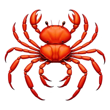 alien red man crab president sticker
