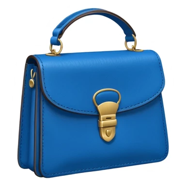 Blue purse sticker