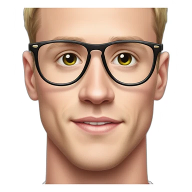 Jonathan Toews wearing glasses as a rainbow musical note with pastel roses sticker