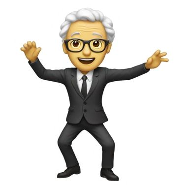 dancing university professor sticker