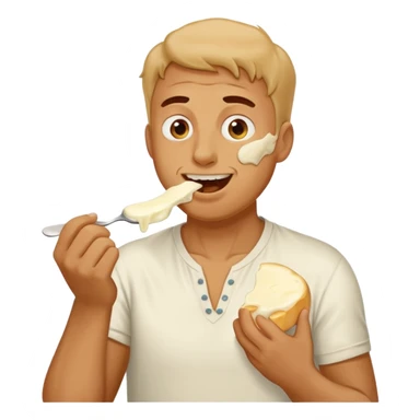 some guy eating 1kg of mozzarella sticker