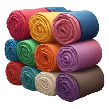 fabric in a roll sticker