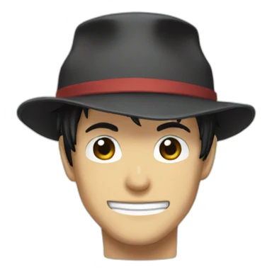 one piece anime hat sticker