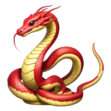 Seviper-Dragonair-snake-hybrid, full body, sticker