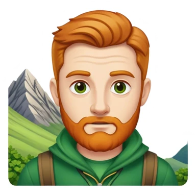 Irishman on a mountain sticker