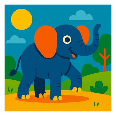 Elephant sticker