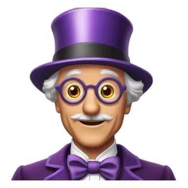 Grandpa Joe Willy Wonka married sticker