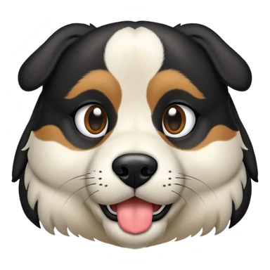 Huella de perro de color negro sticker