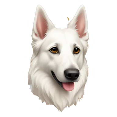 White swiss shepherd Autumn season sticker