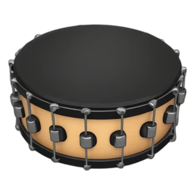 wooden tambourine with metal jingles sticker