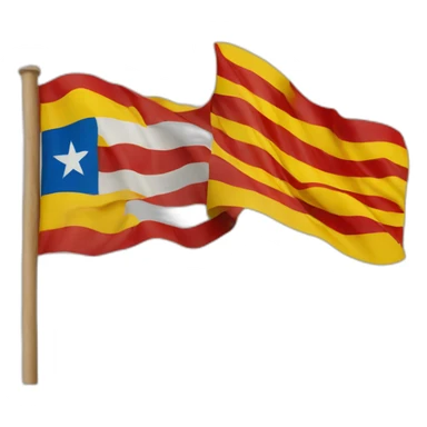 A catalan flag sticker