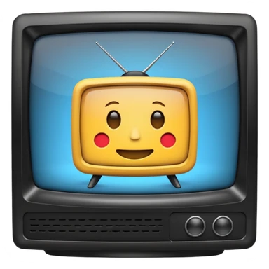 Create an emoji in which it is representing an app like YouTube professional logo of this app but don't make it like YouTube this app name as :- InSights TV sticker