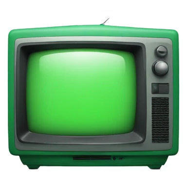 Green crt tv sticker