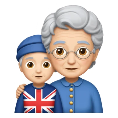 add the boy and make the granny more british  sticker