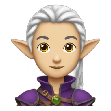 dungeons and dragons elf sticker