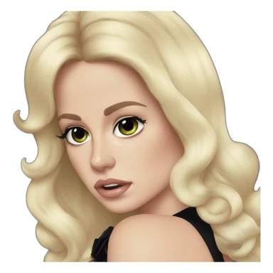 Top of Lana del rey with black dress crying sticker