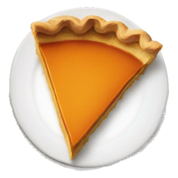 Pumpkin pie slice sticker