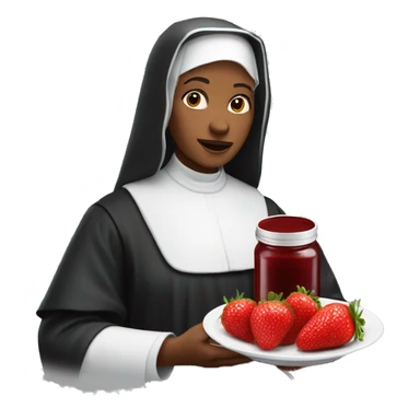 Nun With A Strawberry Jam sticker
