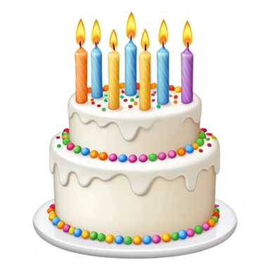 Birthday cake with 79 candles sticker