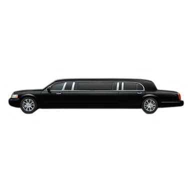long black limousine sticker