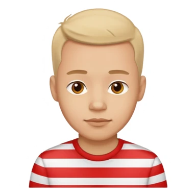 Men with Shirt have red Strip sticker