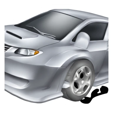 silver Subaru Impreza hatchback WRX 2007 sticker