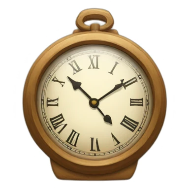 time of clock sticker