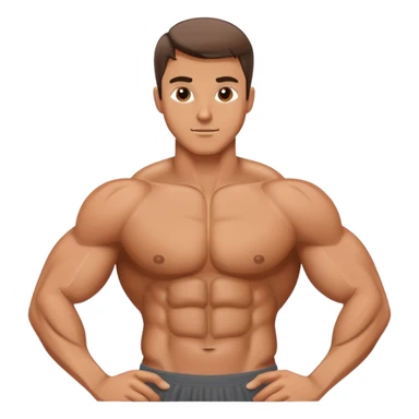 man obliques exercise sticker