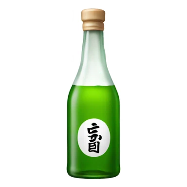 Soju bottle sticker