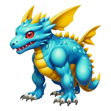 Digimon-Fakémon creature hybrid full body sticker
