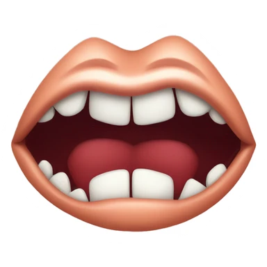 Lips with fangs  sticker
