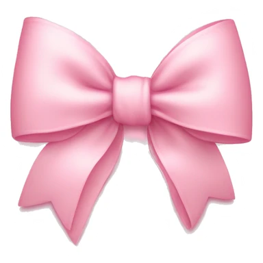 light pink bow on light pink bow sticker