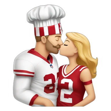 49ers fan giving chef’s kiss sticker