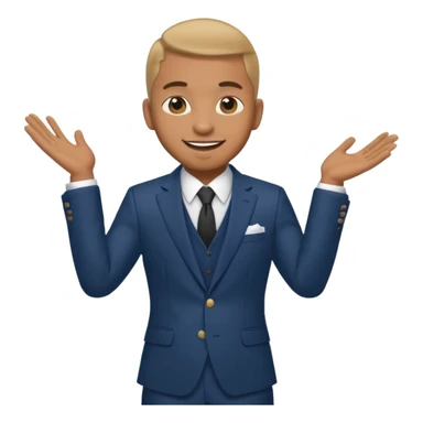 Pitbull, Rapper with suit sticker