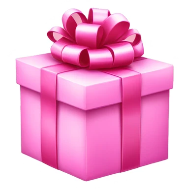 pink birthday gift box sticker