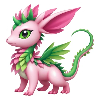 Shiny Exotic Cute Majestic Ethereal Sparkly Flygon-Sylveon-Shaymin-Meganium-Hybrid-Creature sticker