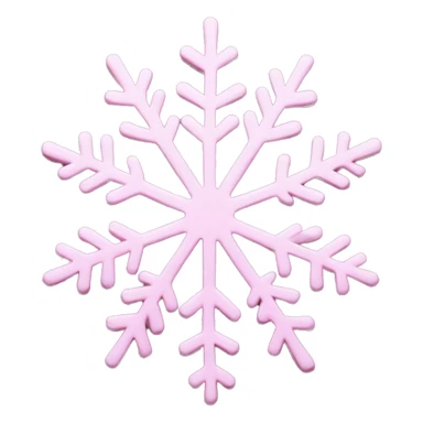 pastel pink snowflake  sticker