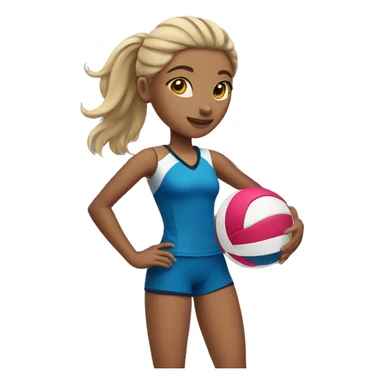 Volleyball girl sticker