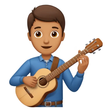 Hombre tocando Guitarra  sticker
