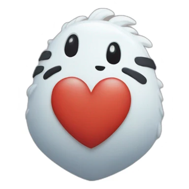 studio ghibli heart sticker