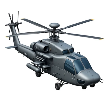 Apache helicopter sticker
