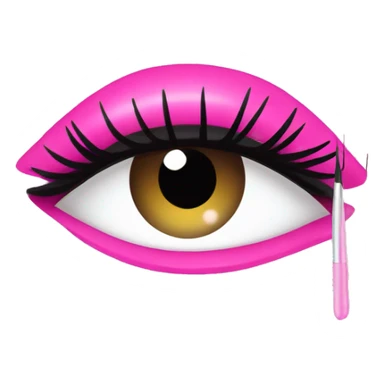 Pink lash artist Tweezers sticker