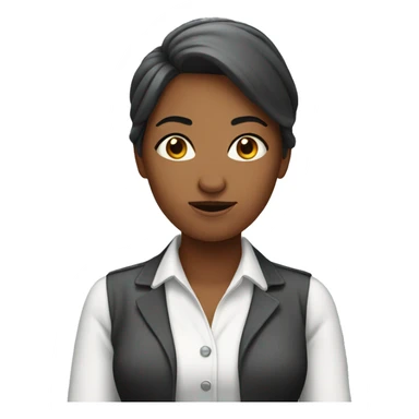 woman saying absolutely not sticker