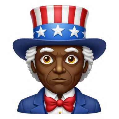 Black Uncle Sam sticker