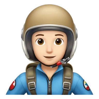 Make this person sky dive with a plane behind him  sticker